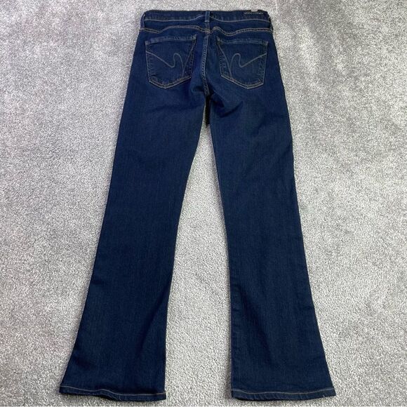 Citizens of Humanity Emanuelle Jeans Women’s 25 Blue Bootcut Low Rise Dark Denim - Picture 3 of 15